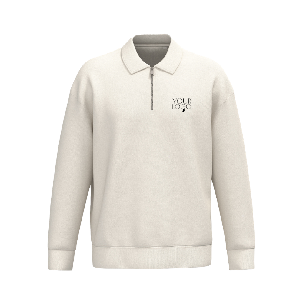 Native Spirit 1/4 Zip Sweatshirt with Polo Collar
