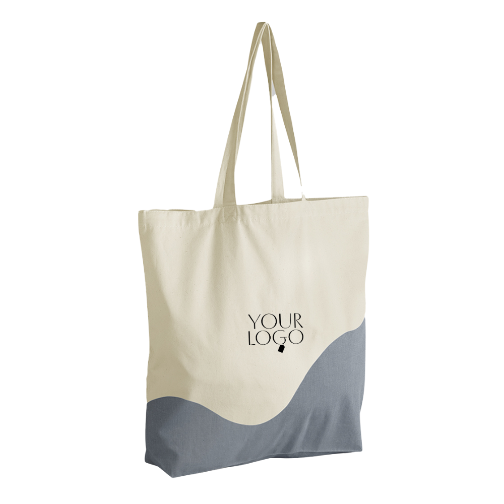 WM Organic Cotton Wave Print Maxi Tote Bag