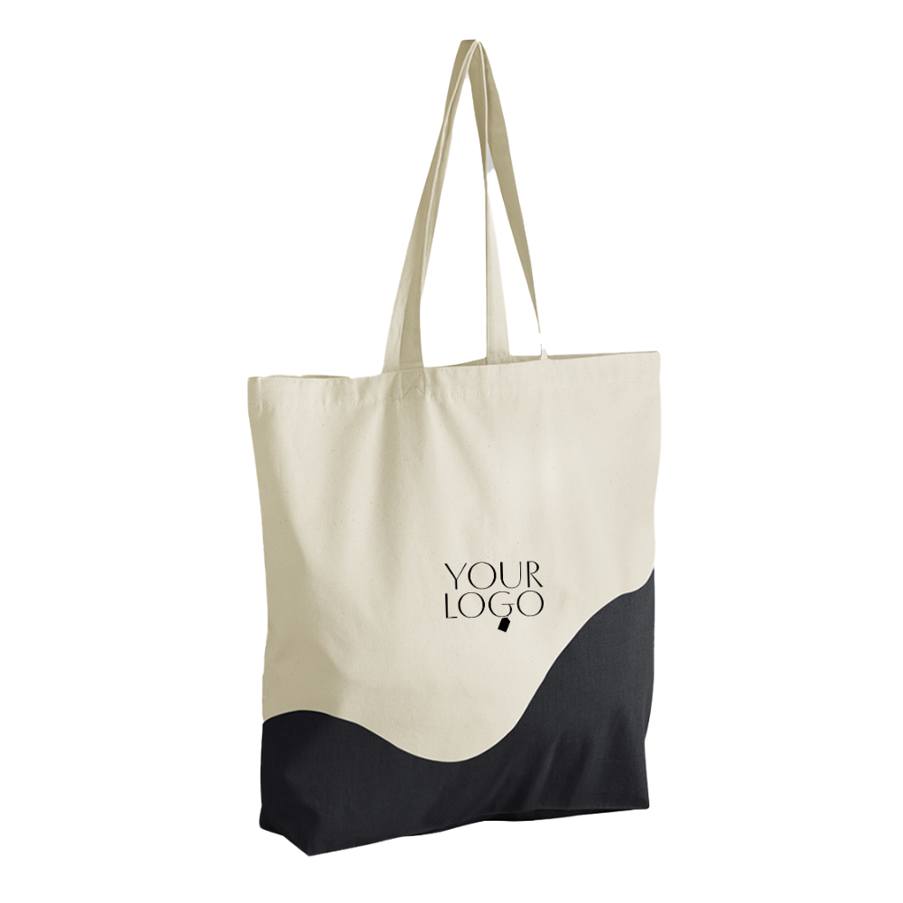WM Organic Cotton Wave Print Maxi Tote Bag