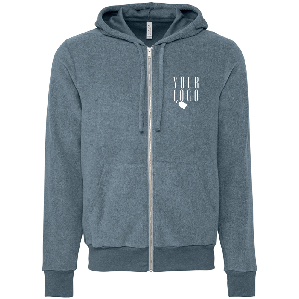 BC Unisex Sueded Fleece Zip Hoodie - BE131