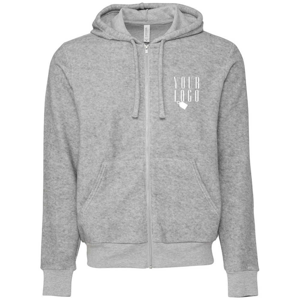 BC Unisex Sueded Fleece Zip Hoodie - BE131