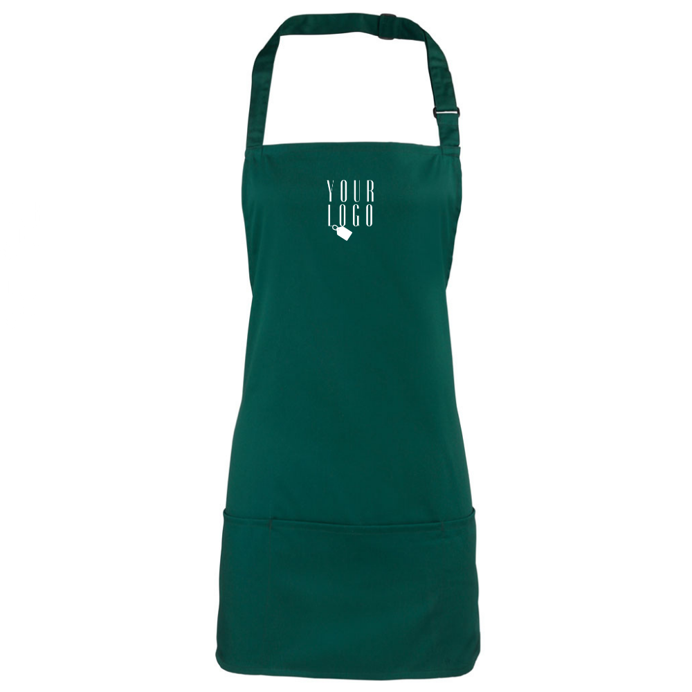 Customised uniform apron with personalised design and branding