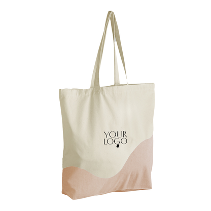 WM Organic Cotton Wave Print Maxi Tote Bag