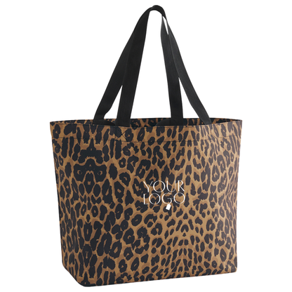Leopard Print Carryall Tote Bag
