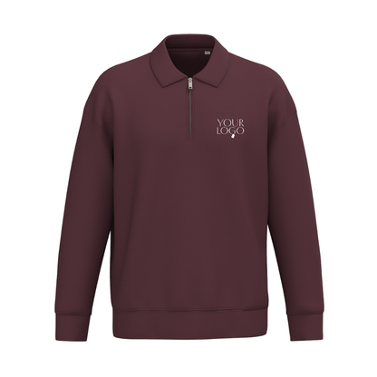 Native Spirit 1/4 Zip Sweatshirt with Polo Collar