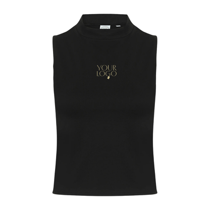 SF Ladies High Neck Crop Vest