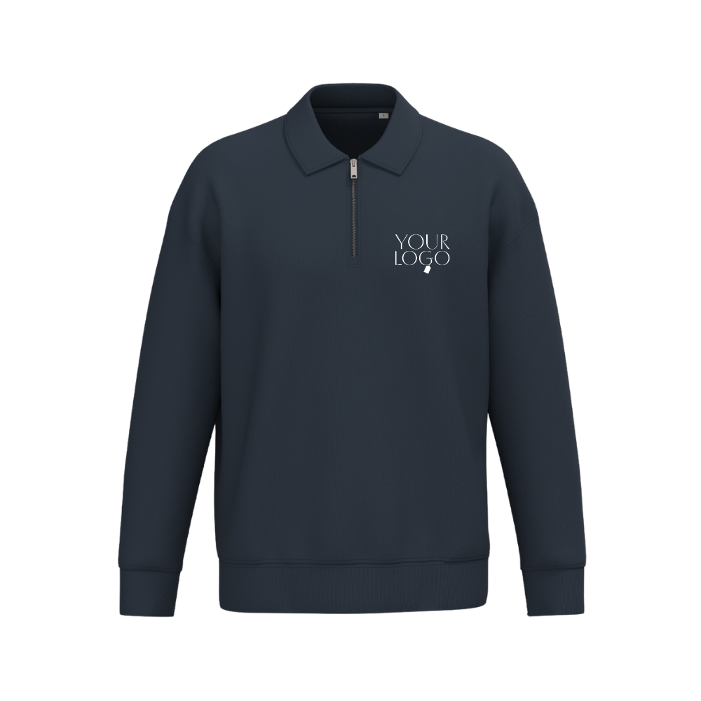 Native Spirit 1/4 Zip Sweatshirt with Polo Collar
