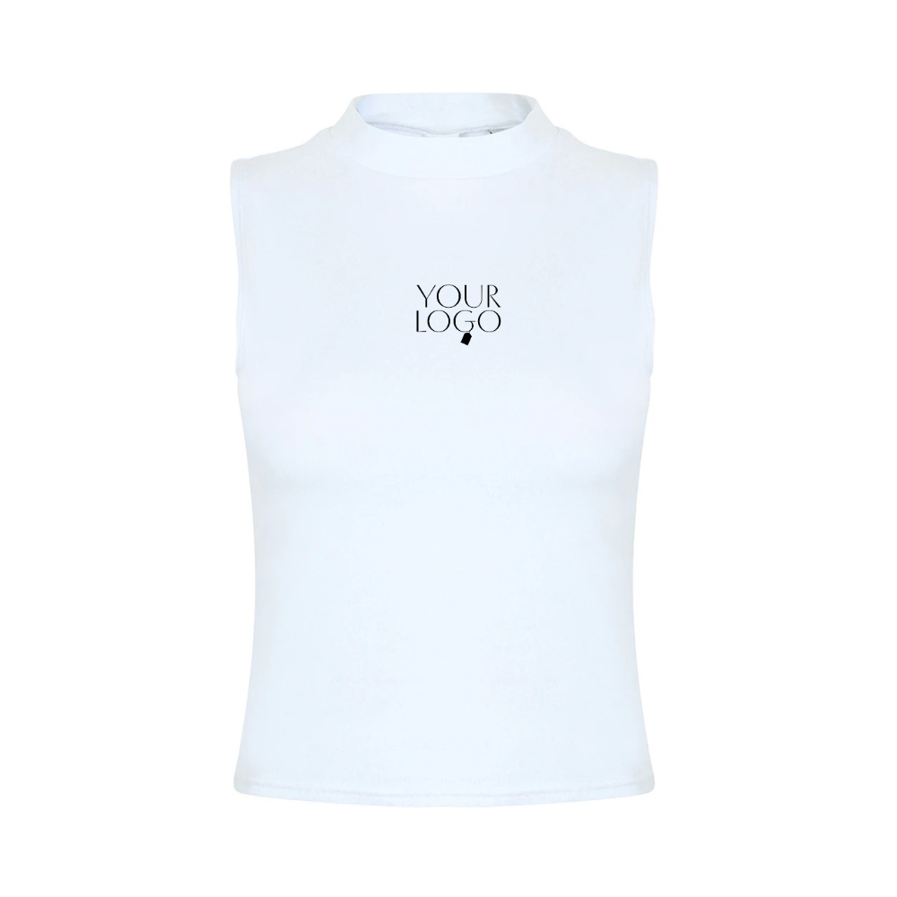 SF Ladies High Neck Crop Vest