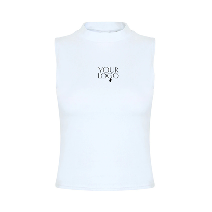 SF Ladies High Neck Crop Vest