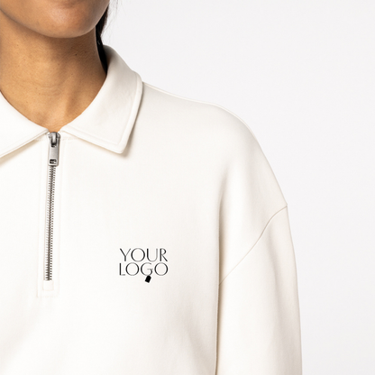 Native Spirit 1/4 Zip Sweatshirt with Polo Collar