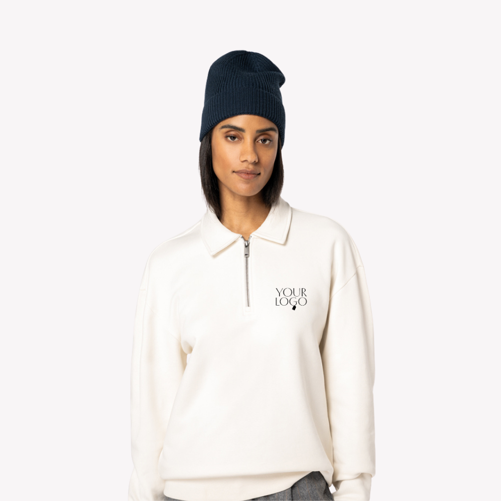 Native Spirit 1/4 Zip Sweatshirt with Polo Collar
