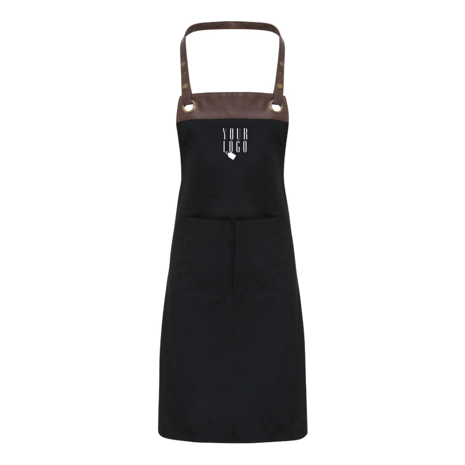 Customised workwear apron with personalised logo design and branding