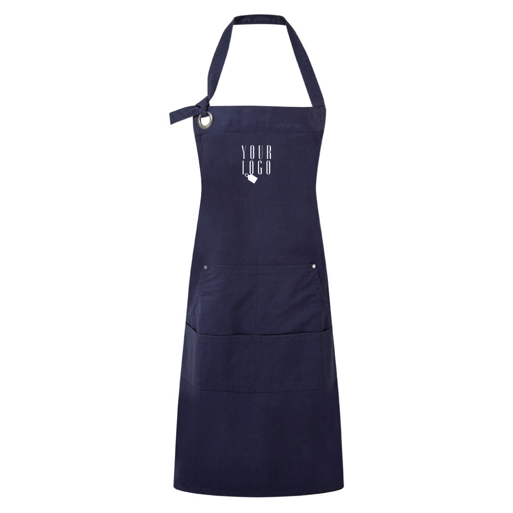 Customised uniform apron with personalised design and branding