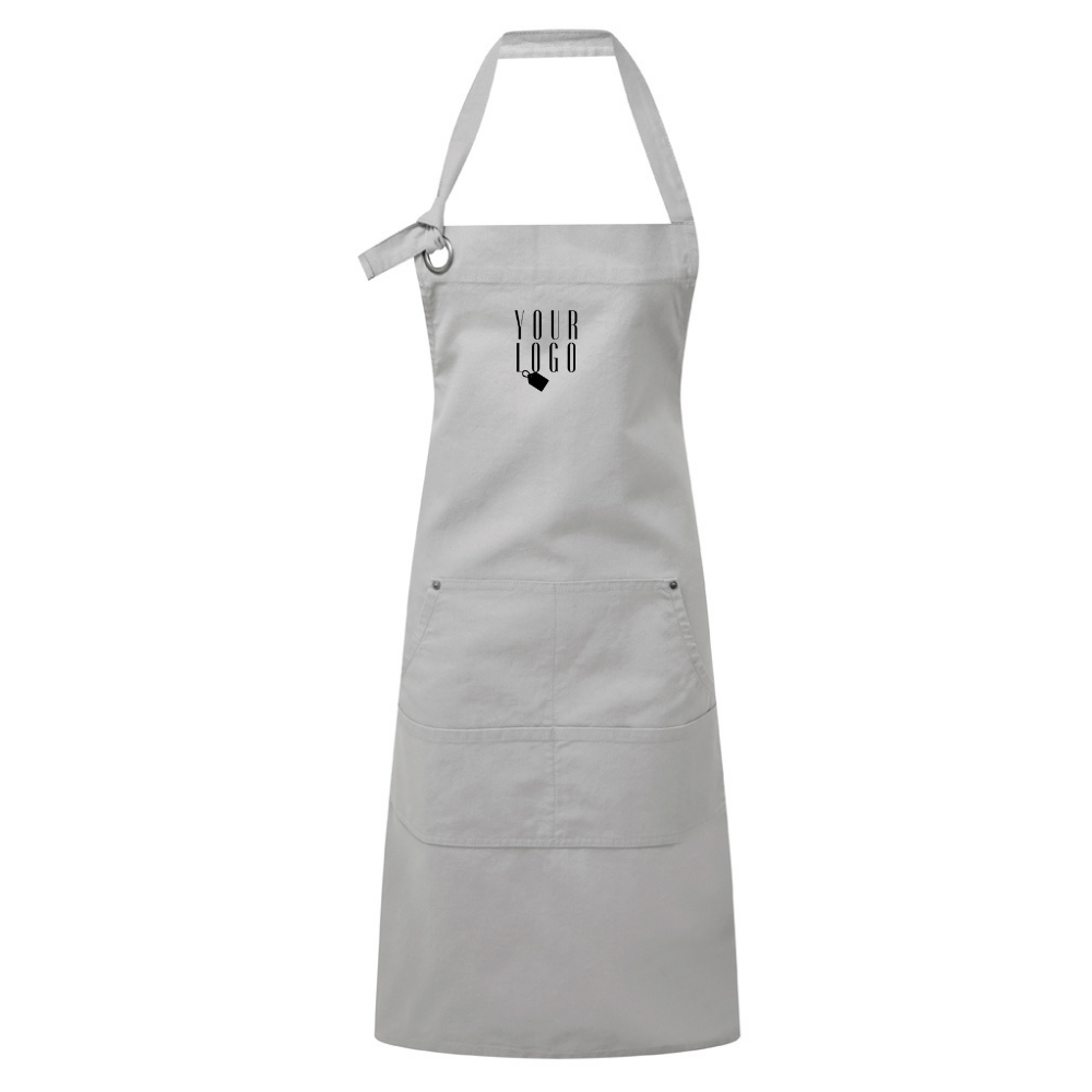 Customised uniform apron with personalised design and branding