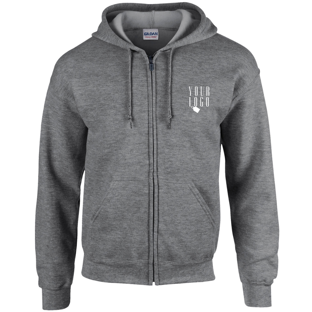 Gildan Unisex Zip Up Hoodie