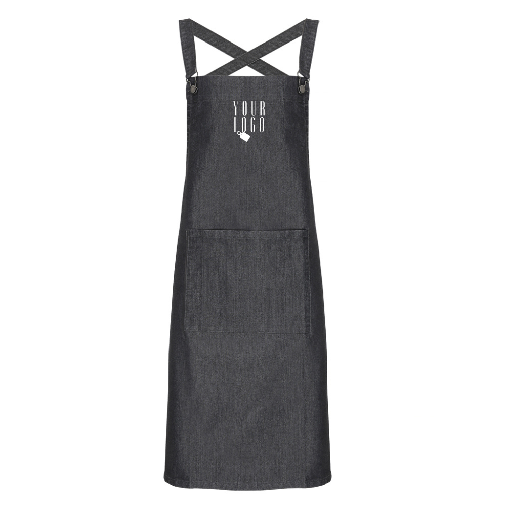 Customised workwear apron with personalised logo design and branding