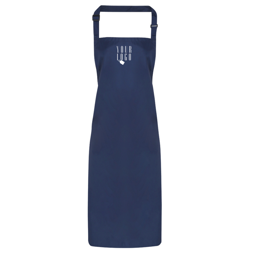 Customised bleach resistant apron with personalised design and branding