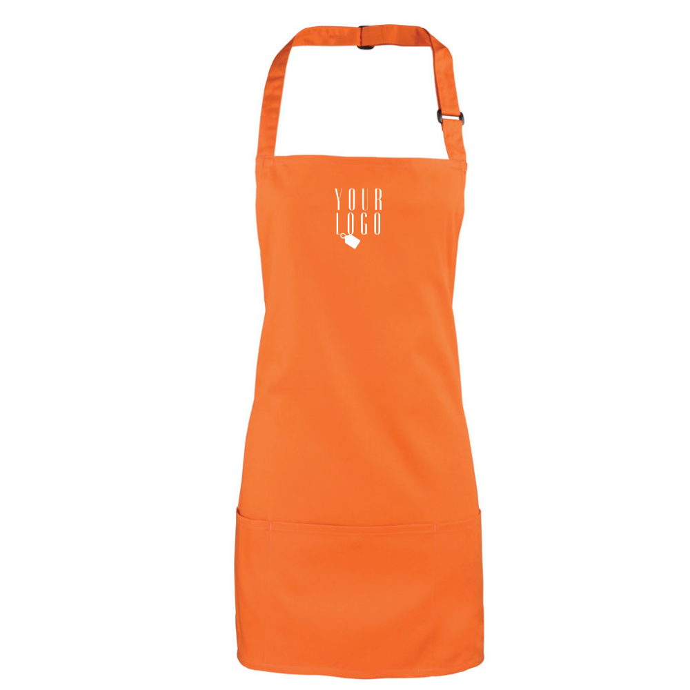 Customised uniform apron with personalised design and branding