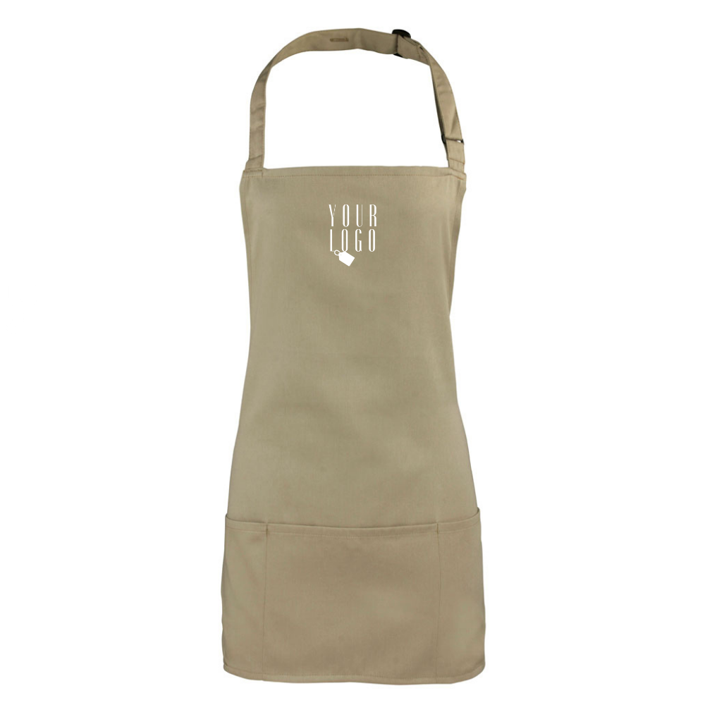 Customised uniform apron with personalised design and branding