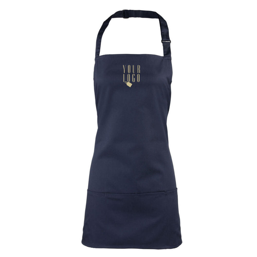 Customised uniform apron with personalised design and branding