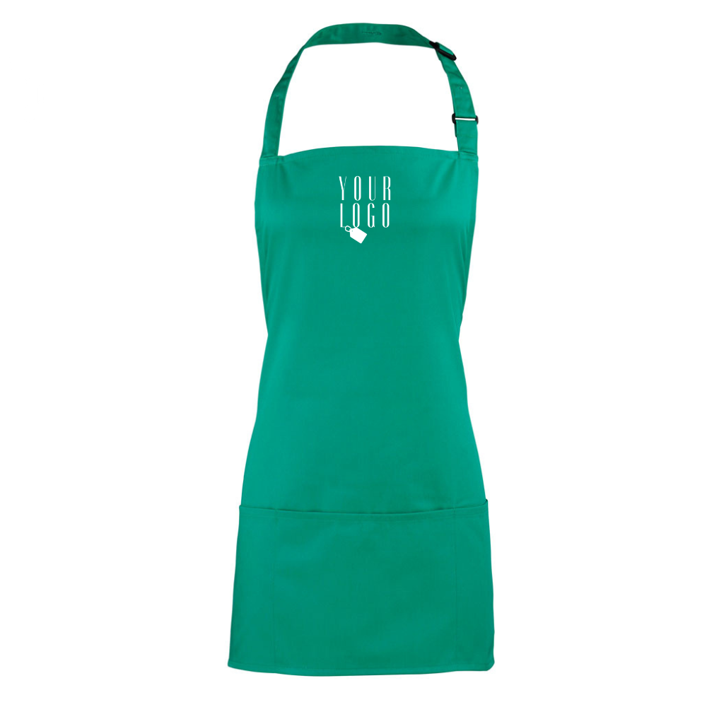 Customised uniform apron with personalised design and branding