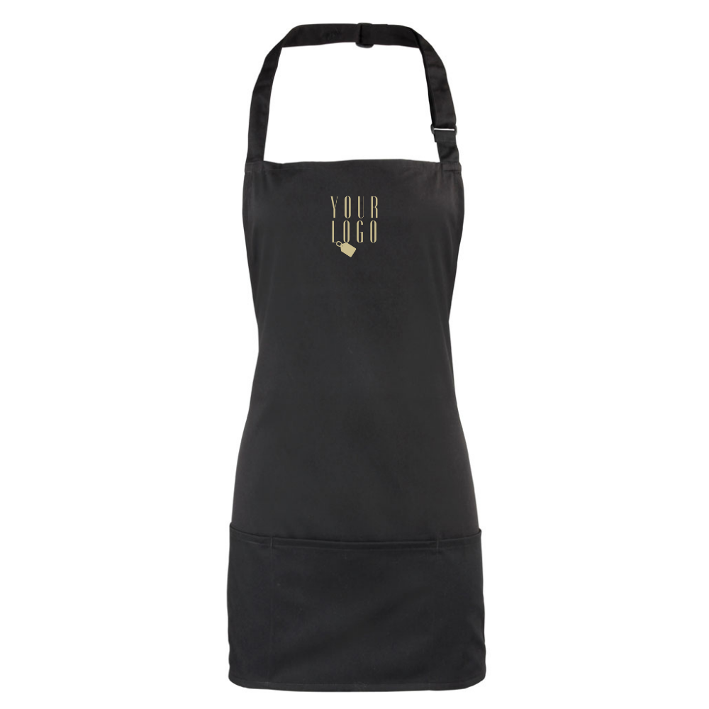 Customised uniform apron with personalised design and branding