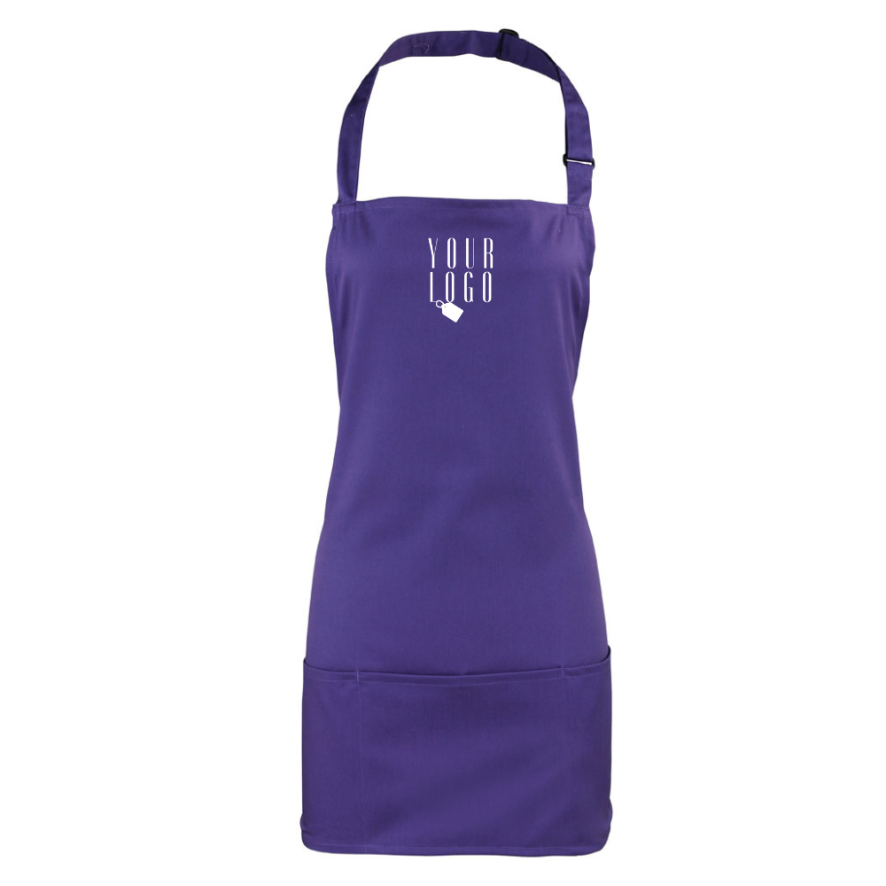 Customised uniform apron with personalised design and branding